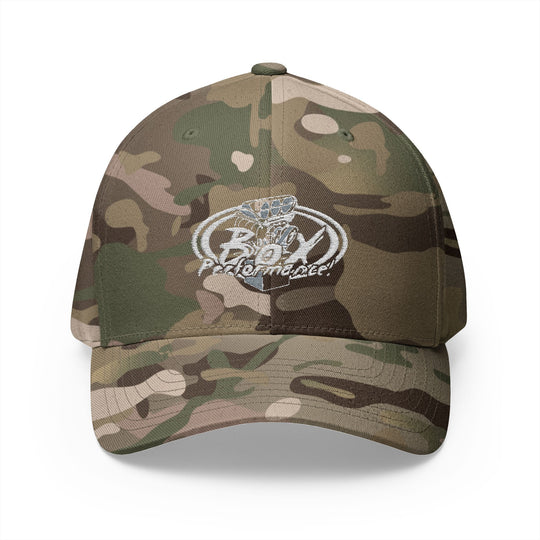 Flex Fit Embroidered 'Original Box Performance' Logo Hat Structured Closed-Back