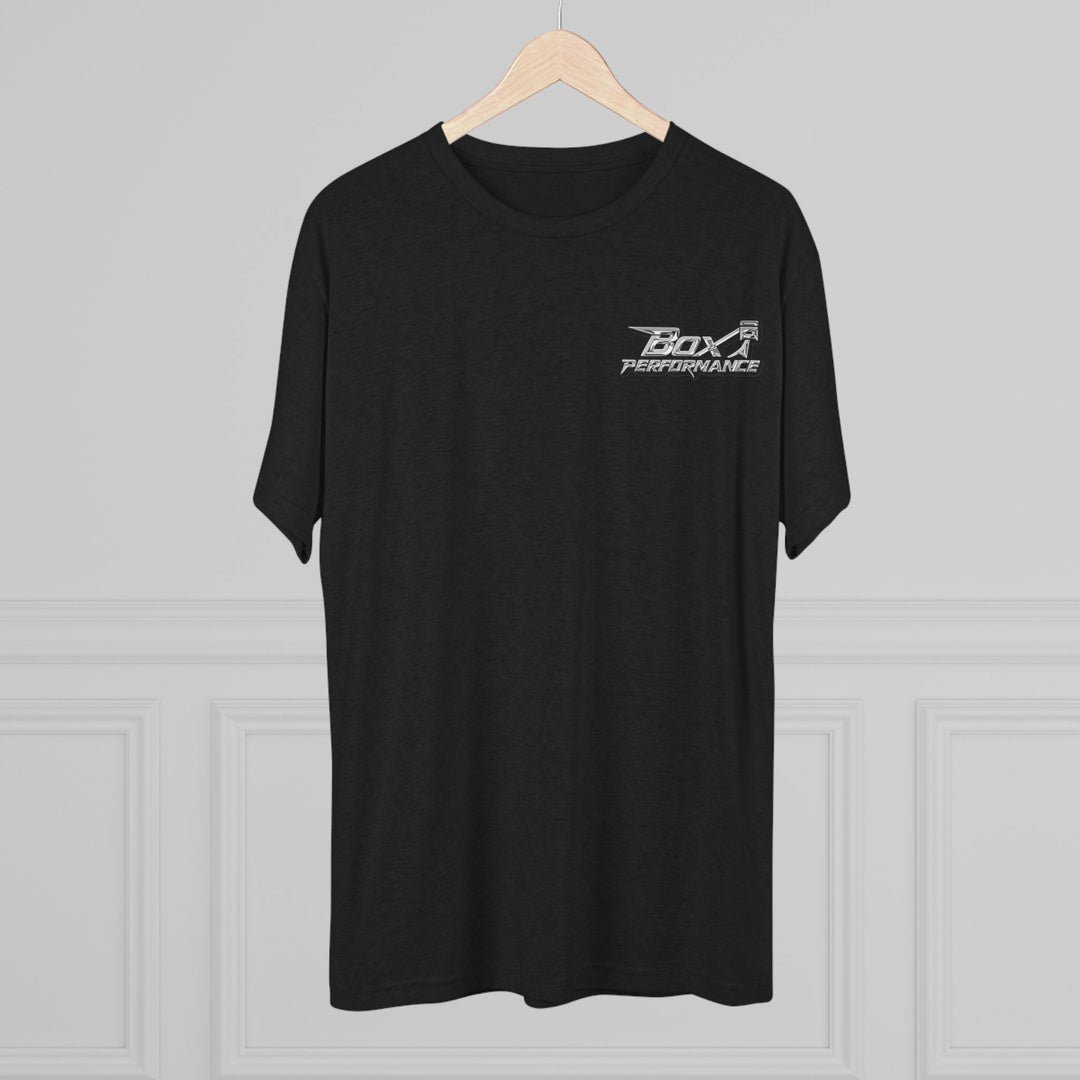 Box Performance Tri Blend Tee with Classic Blower Logo on Back