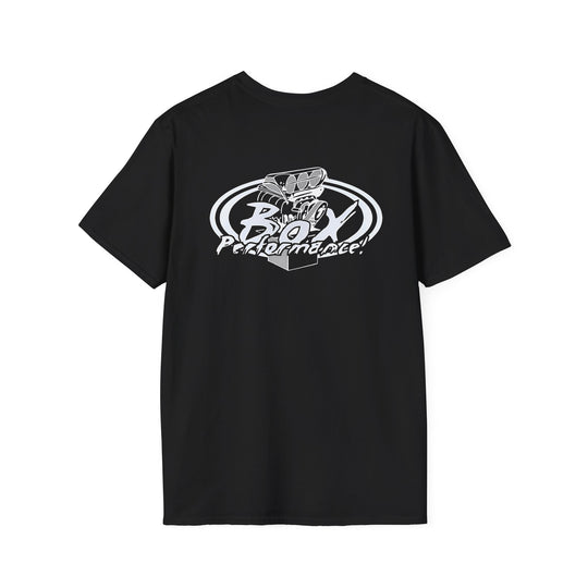 Box Performance Shop Softstyle Tee Shirt Design with Blower Logo on Back
