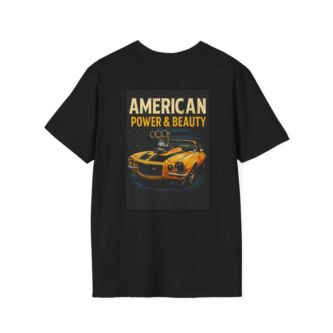 Supercharged Gear - American Power & Beauty Soft Camaro Soft Cotton T-Shirt