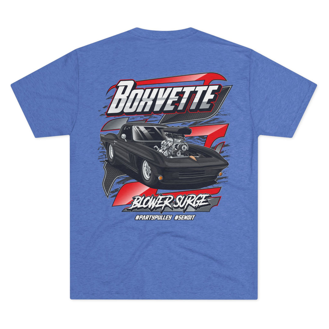 Pro Street Corvette Blower Surge Tri - Blend T‑Shirt - Boxvette