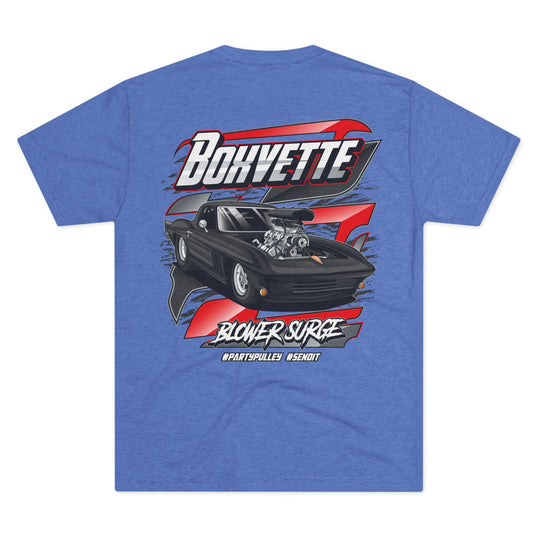 Pro Street Corvette Blower Surge Tri - Blend T‑Shirt - Boxvette