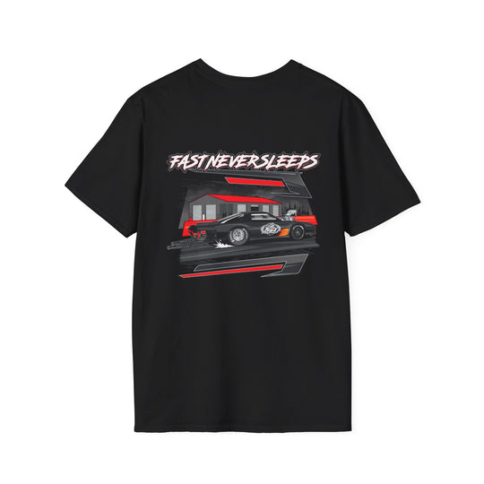 Fast Never Sleeps Cotton Tee - from the Box Performance Collection by Supercharged Gear