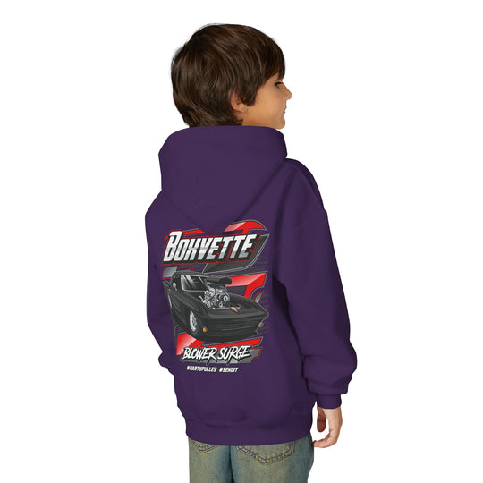 YOUTH Boxvette Muscle Car Hoodie - Multiple Colors