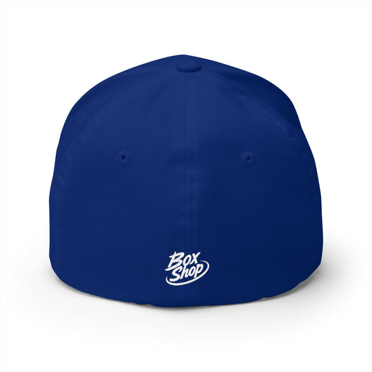 Box Performance Flexfit Embroidered Hat with Piston Logo — Closed‑Back Hat