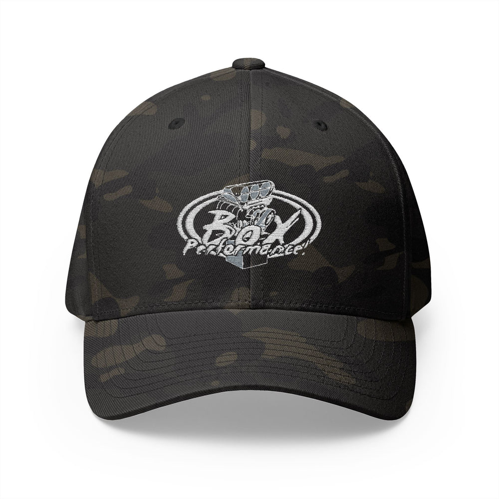Flex Fit Embroidered 'Original Box Performance' Logo Hat Structured Closed-Back