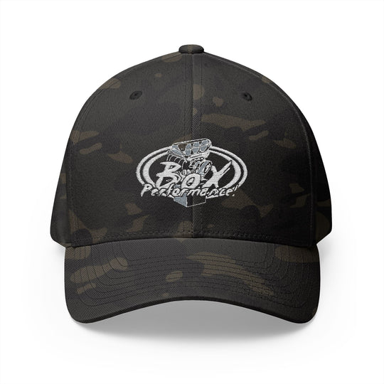 Flex Fit Embroidered 'Original Box Performance' Logo Hat Structured Closed-Back