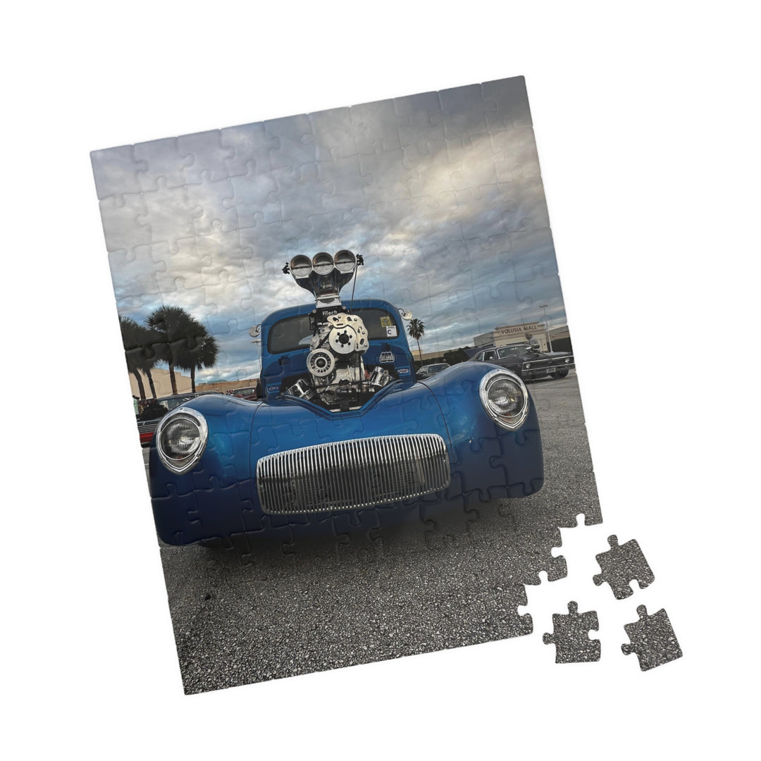 Supercharged Gear Hot Rod Car Puzzle — 110 or 252 Piece Jigsaw for Car Enthusiasts