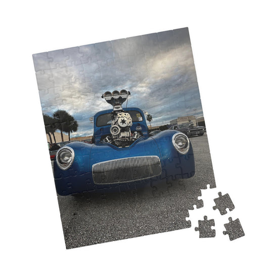 Supercharged Gear Hot Rod Car Puzzle — 110 or 252 Piece Jigsaw for Car Enthusiasts