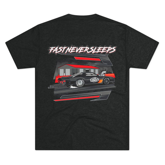 Fast Never Sleeps TRI BLEND Tee– for the Box Performance Collection from Supercharged Gear