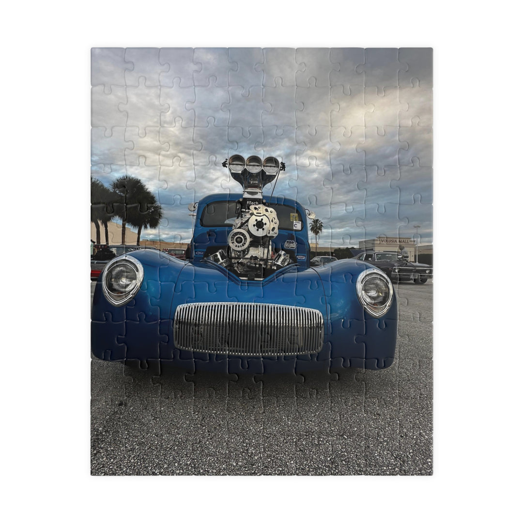 Supercharged Gear Hot Rod Car Puzzle — 110 or 252 Piece Jigsaw for Car Enthusiasts