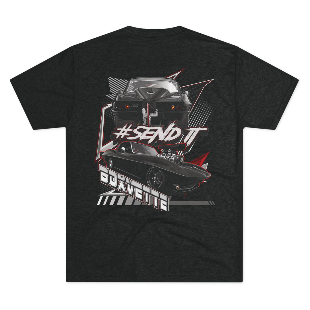 Boxvette #SENDIT Tri Blend Tee – Supercharged Gear | Boxvette Collection