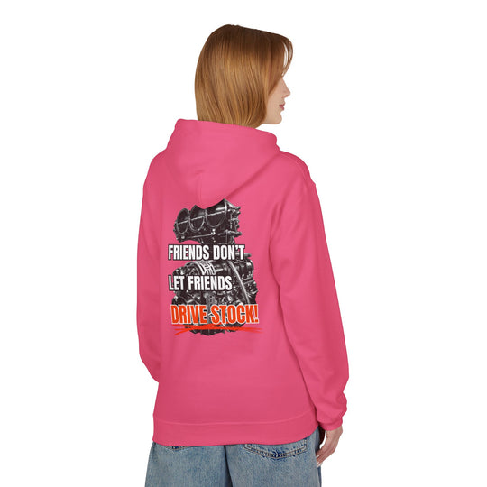 Box Performance Hoodie - "Friends Don’t Let Friends Drive Stock" Drag Racing Engine Graphic