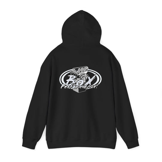 Box Performance Blower Design Logo Hoodie  50/50 Cotton Blend