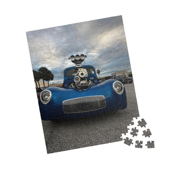 Supercharged Gear Hot Rod Car Puzzle — 110 or 252 Piece Jigsaw for Car Enthusiasts