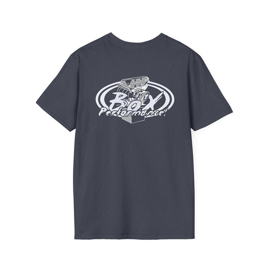 Box Performance Shop Softstyle Tee Shirt Design with Blower Logo on Back