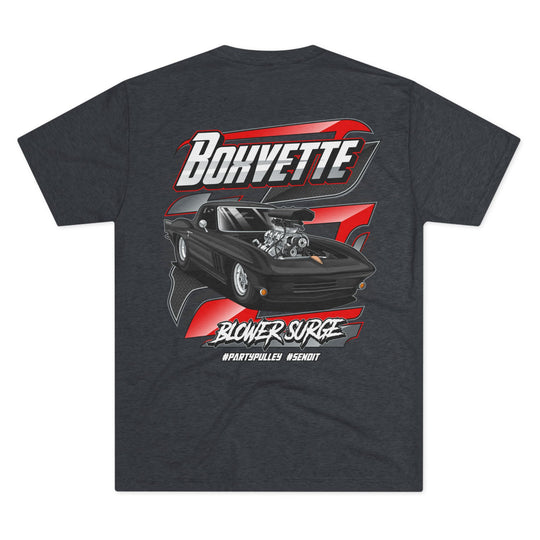 Pro Street Corvette Blower Surge Tri - Blend T‑Shirt - Boxvette