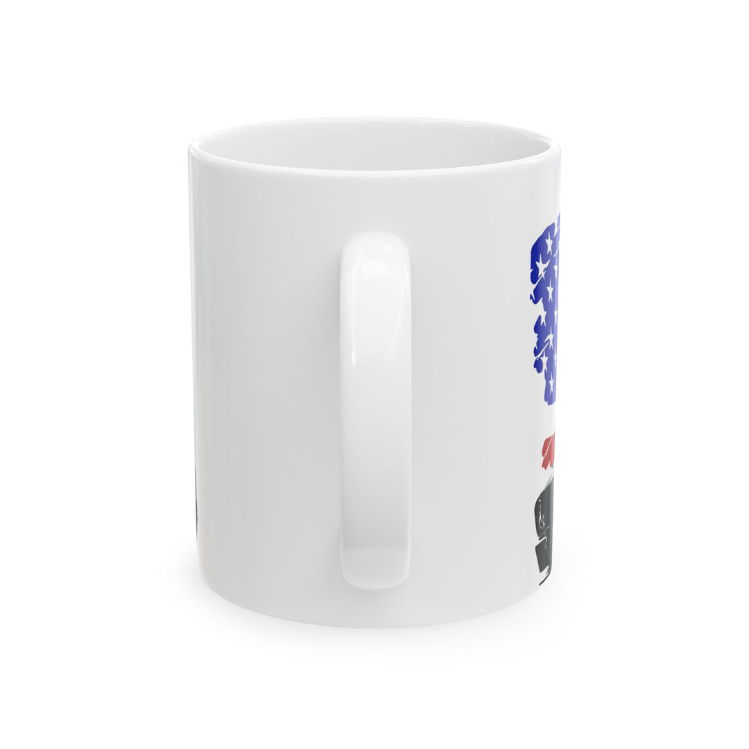 Fueled by Coffee and Horsepower Mug-American Muscle Car Coffee Cup | Supercharged Fear Offi