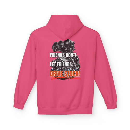Box Performance Hoodie - "Friends Don’t Let Friends Drive Stock" Drag Racing Engine Graphic