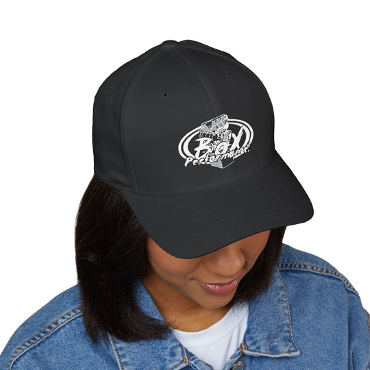 Flex Fit Embroidered 'Original Box Performance' Logo Hat Structured Closed-Back