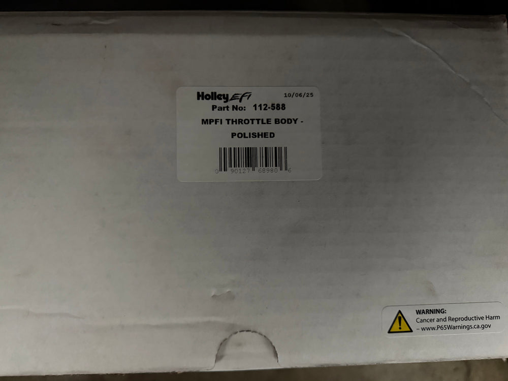 NEW OPEN BOX - Holley Universal EFI 4-Barrel 1000 CFM 4150 Flange Throttle Bodies  #112-588