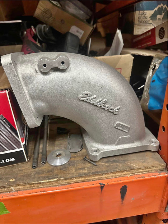 OPEN BOX Edelbrock High-Flow EFI 4500 Series Intake Elbows #3815 FREE SHIPPING FOR LOWER 48